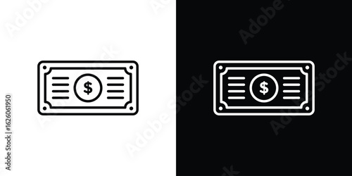 Money icon symbol, logo illustration. Vector graphics