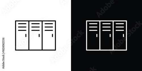 Locker icon symbol, logo illustration. Vector graphics