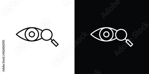 Investigation icon symbol, logo illustration. Vector graphics