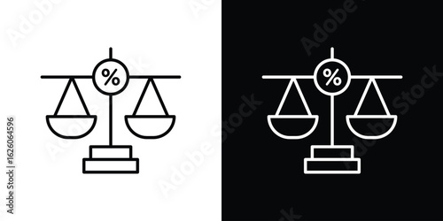 Economies of scale icon symbol, logo illustration. Vector graphics