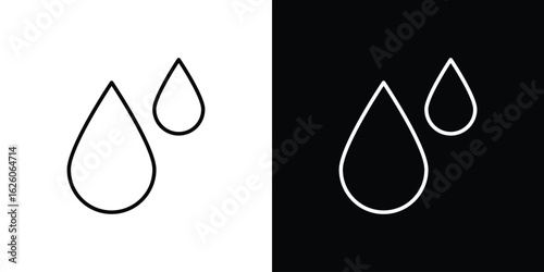 Drop icon symbol, logo illustration. Vector graphics