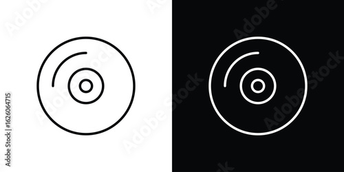 DVD icon symbol, logo illustration. Vector graphics