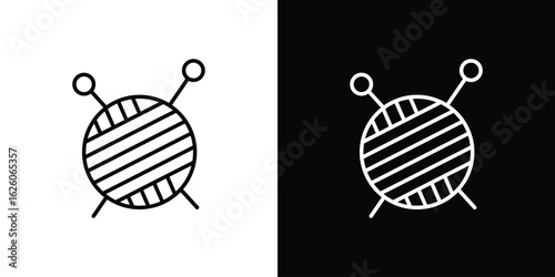 Crochet icon symbol, logo illustration. Vector graphics