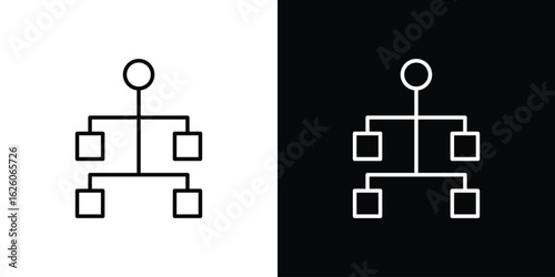 Consolidation icon symbol, logo illustration. Vector graphics