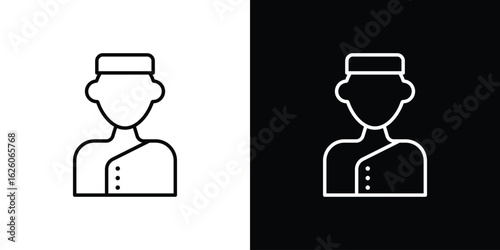 Concierge icon symbol, logo illustration. Vector graphics