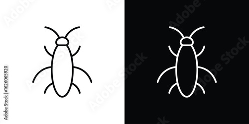 Cockroach icon symbol, logo illustration. Vector graphics