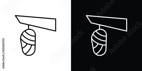 Cocoon icon symbol, logo illustration. Vector graphics