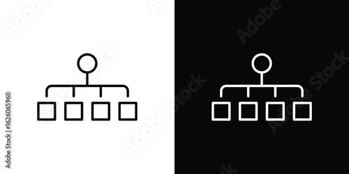 classification icon symbol, logo illustration. Vector graphics