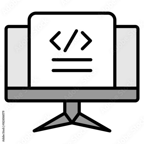 Coding lineal color icon