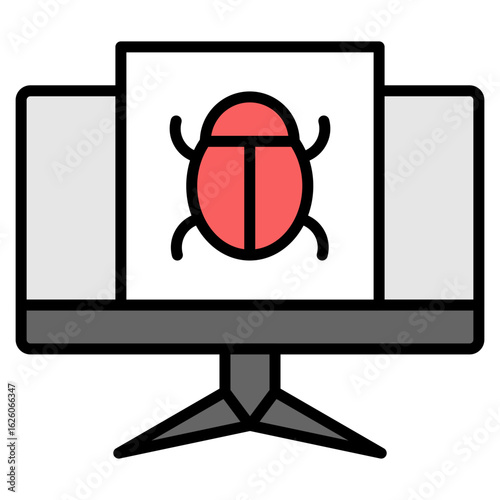 Attack lineal color icon