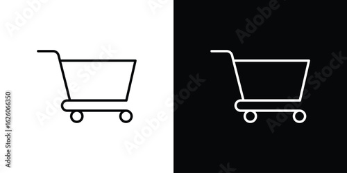 Cart icon symbol, logo illustration. Vector graphics