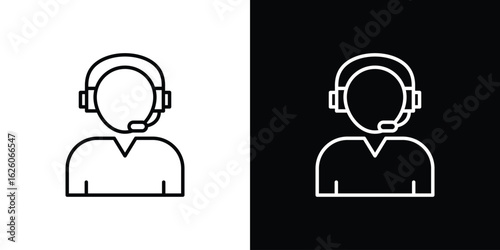 Callcenter icon symbol, logo illustration. Vector graphics
