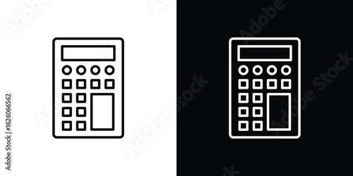 Calculator icon symbol, logo illustration. Vector graphics