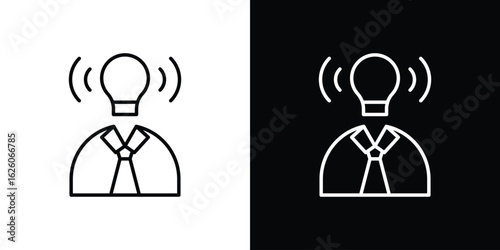 Brand awareness icon symbol, logo illustration. Vector graphics