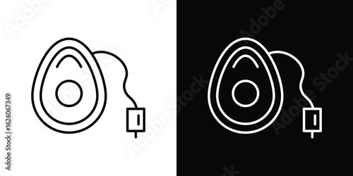 Anesthesia icon symbol, logo illustration. Vector graphics