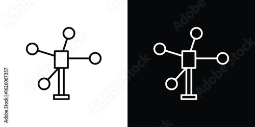 Anemometer icon symbol, logo illustration. Vector graphics