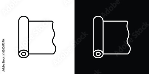 Aluminum foil icon symbol, logo illustration. Vector graphics