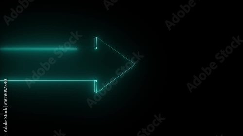 Wallpaper Mural An animated white arrow from left to right. Arrow sign symbol animation on white background, red color cartoon arrow pointing right 4K animated image video Torontodigital.ca