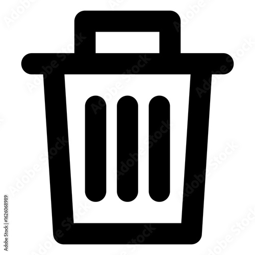 Trash Bin Icon Vector