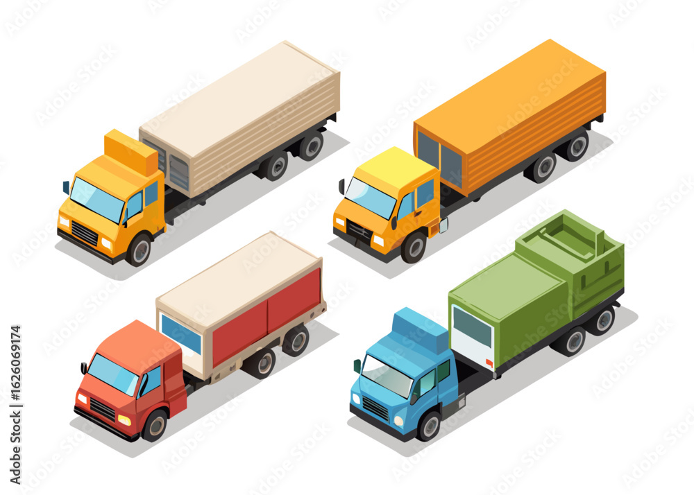 Fototapeta premium truck isolated on white background