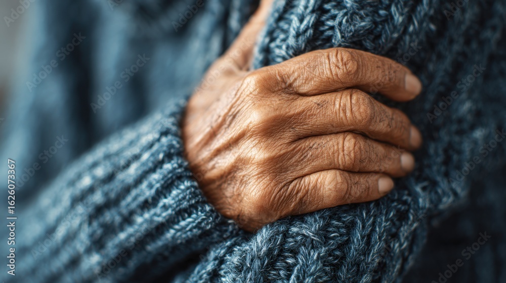 Fototapeta premium A long-term illness is a medical condition lasting over three months, like diabetes or arthritis, requiring ongoing management and care. 