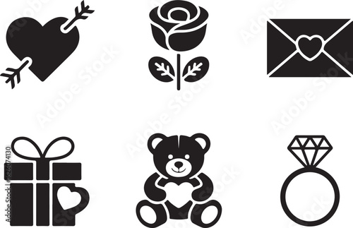 Cherish moments with these charming icons of love, gifts, and romance.
