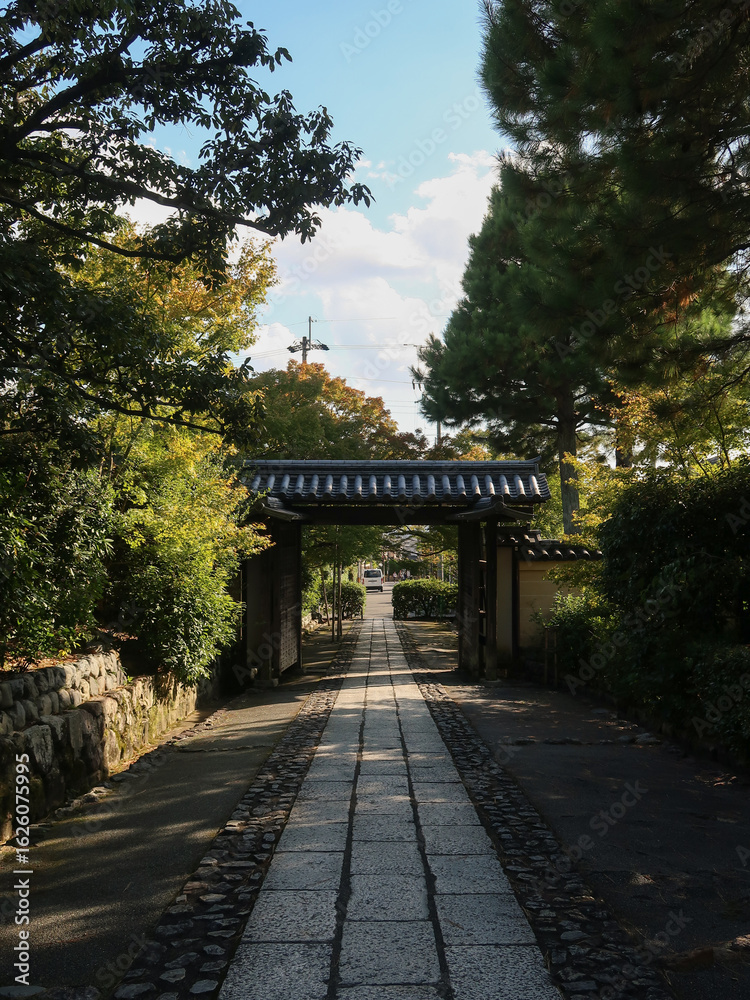 narrow path in the japanese park narrow path in the japanese park