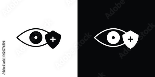 Vision insurance icon - Vector. Flat design style eps 10