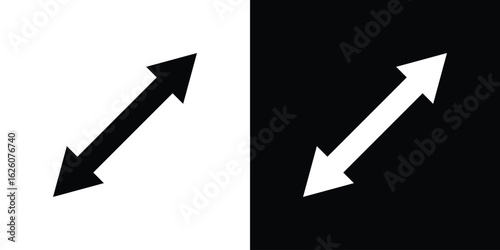 Two side icon - Vector. Flat design style eps 10