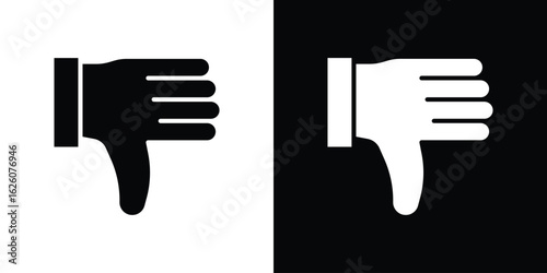 Thumb down icon - Vector. Flat design style eps 10