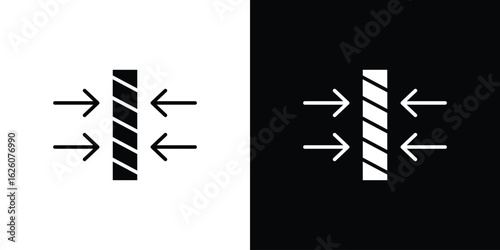Thickness icon - Vector. Flat design style eps 10