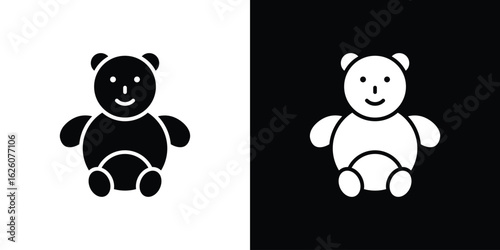 Teddy bear icon - Vector. Flat design style eps 10