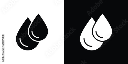 Tear drop icon - Vector. Flat design style eps 10