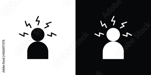 Stress icon - Vector. Flat design style eps 10