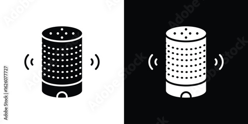Smart speaker icon - Vector. Flat design style eps 10
