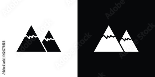 Mountain icon - Vector. Flat design style eps 10