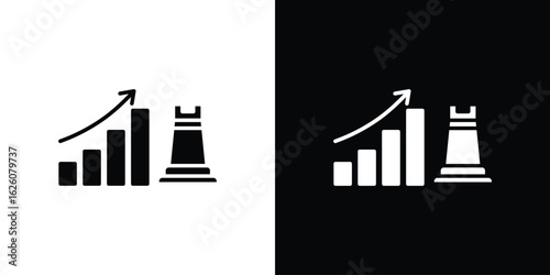 Marketing strategy icon - Vector. Flat design style eps 10