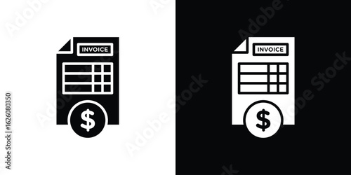 Invoice icon - Vector. Flat design style eps 10