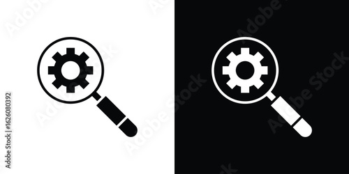 Investigate icon - Vector. Flat design style eps 10