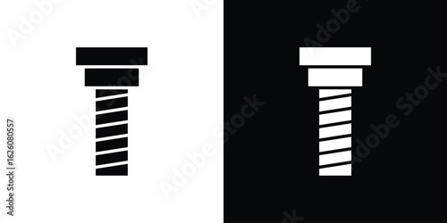 Implant Fixture icon - Vector. Flat design style eps 10