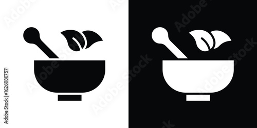 Herbal medicine icon - Vector. Flat design style eps 10