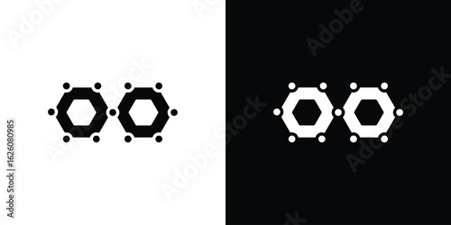 Graphene icon - Vector. Flat design style eps 10