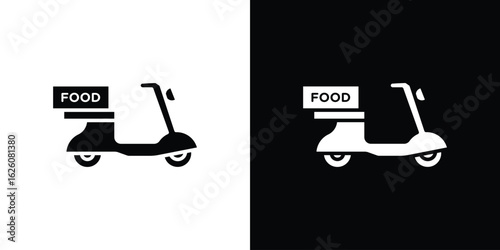 Food delivery icon - Vector. Flat design style eps 10