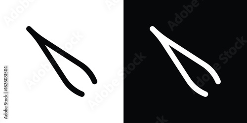 Eyebrow tweezers icon - Vector. Flat design style eps 10