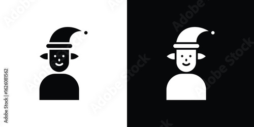 Elf icon - Vector. Flat design style eps 10