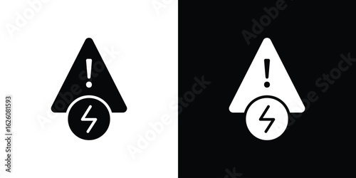 Electric Problem icon - Vector. Flat design style eps 10