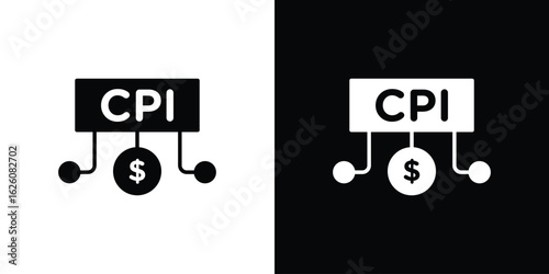 Consumer prices index icon - Vector. Flat design style eps 10