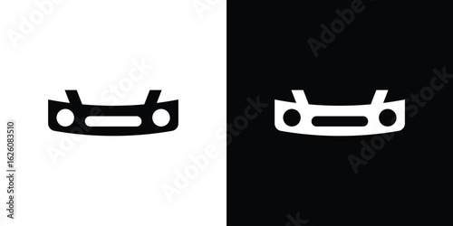 Car bumper icon - Vector. Flat design style eps 10