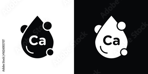 Calcium icon - Vector. Flat design style eps 10