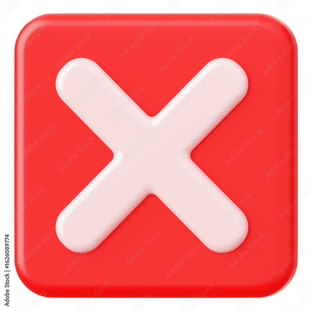 Obraz premium Prohibition 3D Icon